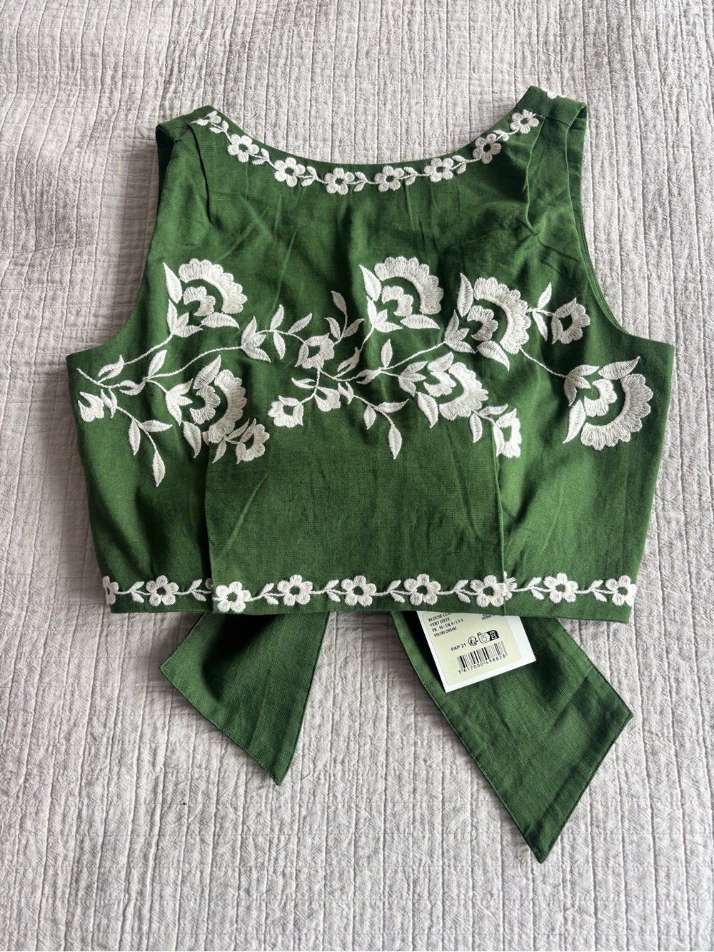 NWT Sézane Set - Siloe Skirt + Claire Blouse in Summer Green Size 4/36 - Picture 10 of 13